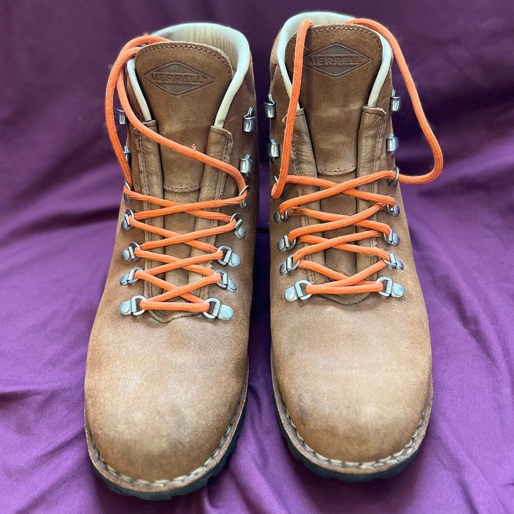 Men's Size 13 Almost New Merrell Wilderness Boots Made in Italy Genuine Leather
